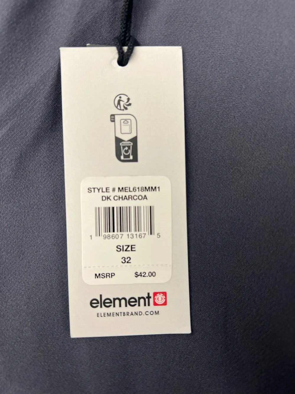 Element Men's Slate Gray Lightweight Shirt Jacket